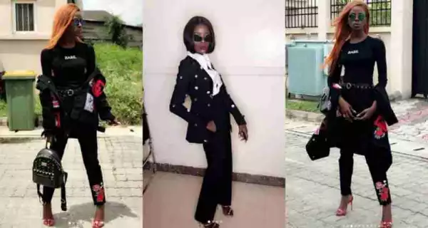 #BBNaija: Khloe Replies Troll who Criticized her Outfit to the Headies